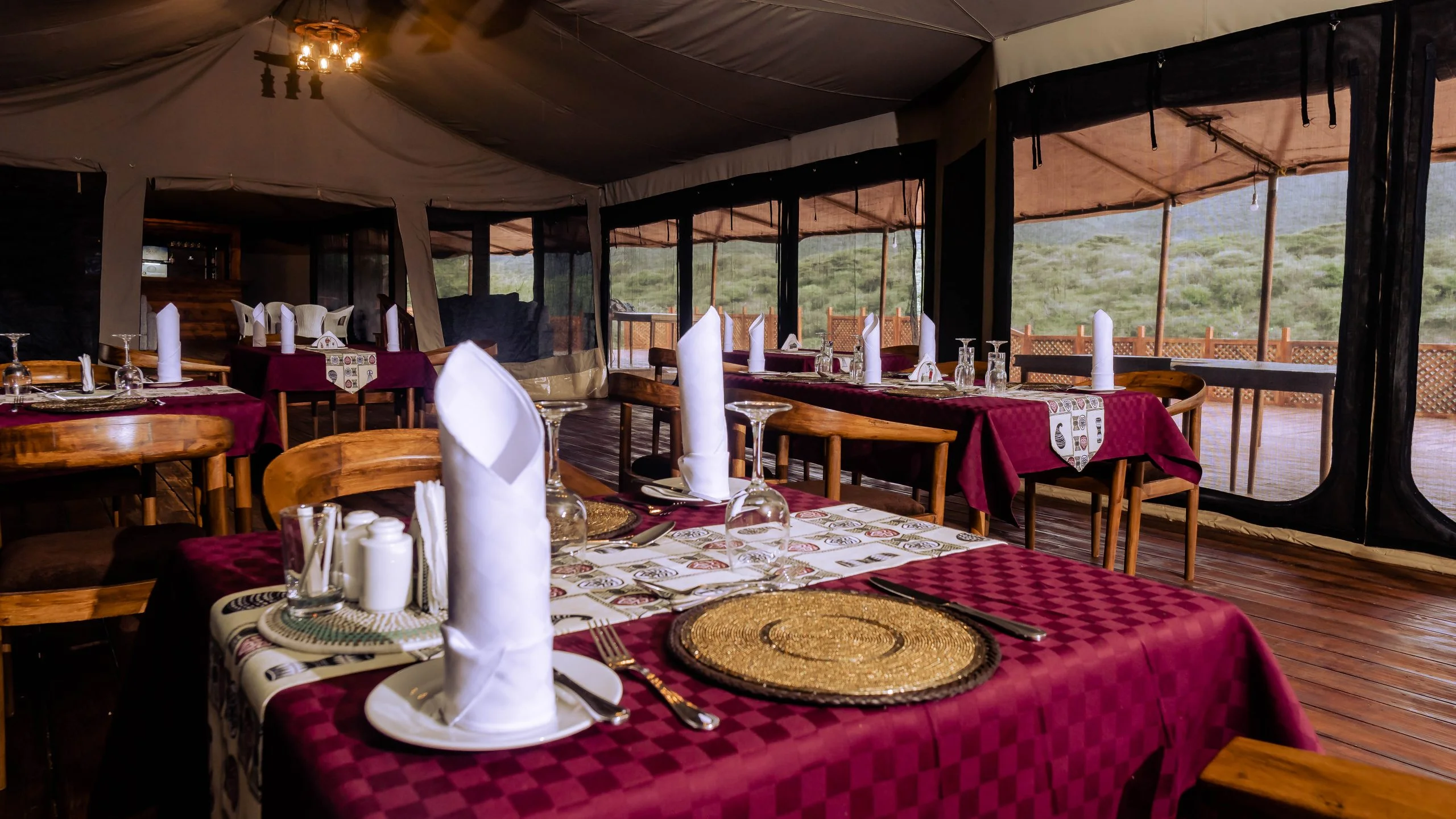 Ngorongoro camp lounge